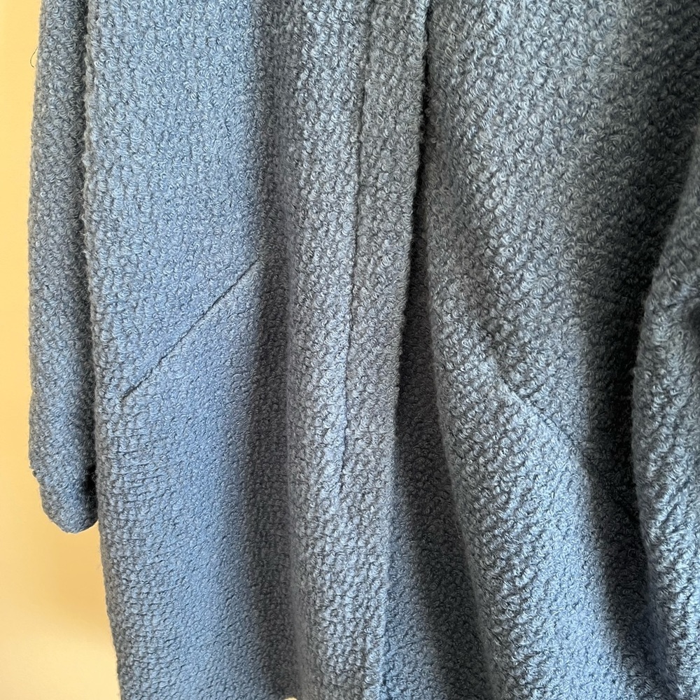 Jessica London Blue Wool Blend Winter Coat - Picture 2 of 9